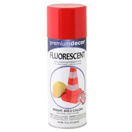 Premium Decor Fluorescent Spray Paint, Interior/Exterior, Hot Red, 11-oz. Sale