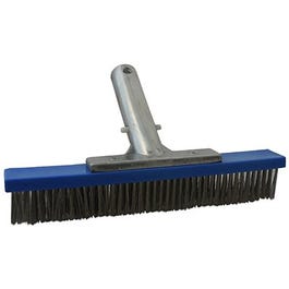 Pool Algae Brush, Steel Bristles, 10-In. Supply