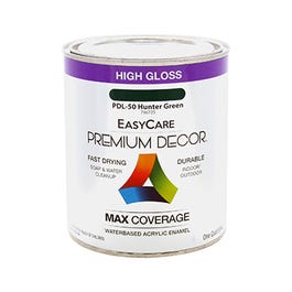 Premium Decor Hunter Green Gloss Enamel Paint, Qt. on Sale