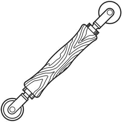 Prime-Line Screen Rolling Tool, Wood handle with Nylon Wheels Supply