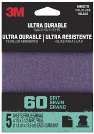 POWER SAND 1/4 SHT 120 GRIT 5PK ULT Hot on Sale