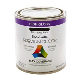 Premium Decor Black Gloss Enamel Paint, 1/2-Pt. Online