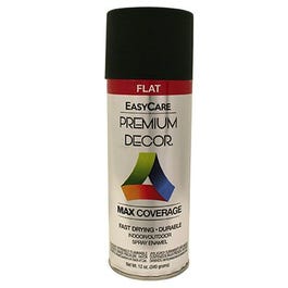 Premium Decor Spray Paint, Black Flat, 12-oz. Supply