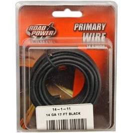 Primary Wire, Black, 14-Ga., 17-Ft. Fashion