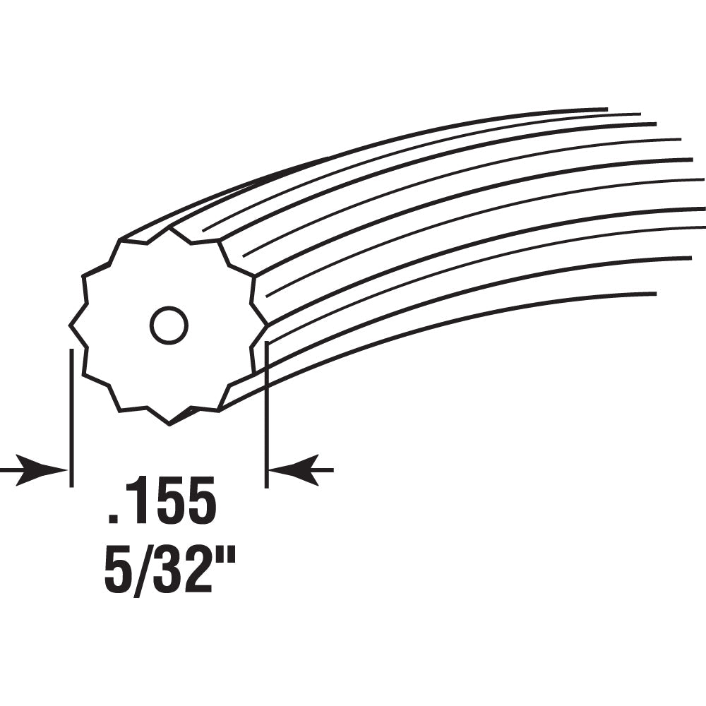 Prime-Line Screen Retainer Vinyl Spline .155″ Round 25′ per roll Fashion