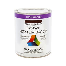Premium Decor Leather Brown Gloss Enamel Paint, Qt. Online Hot Sale