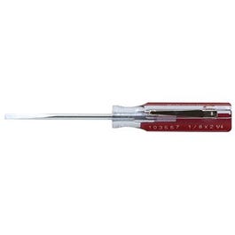 Round Slotted Cabinet Screwdriver, 1/8 x 2.25 In. Online now