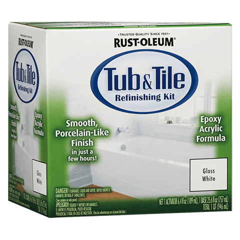 Rust-Oleum Tub & Tile Refinishing Kit 1 Quart Gloss White Discount