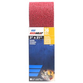 Red Heat Sanding Belt, 36 Grit, 3 x 21-In. Online Sale