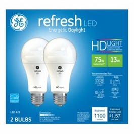 Refresh HD LED Light Bults, Daylight, 1100 Lumens, 13-Watts, 2-Pk. Fashion