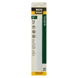 Reciprocating Saw Blades, 2-Pk, 6-Inch, 14-TPI, Bi-Metal/Cobalt on Sale