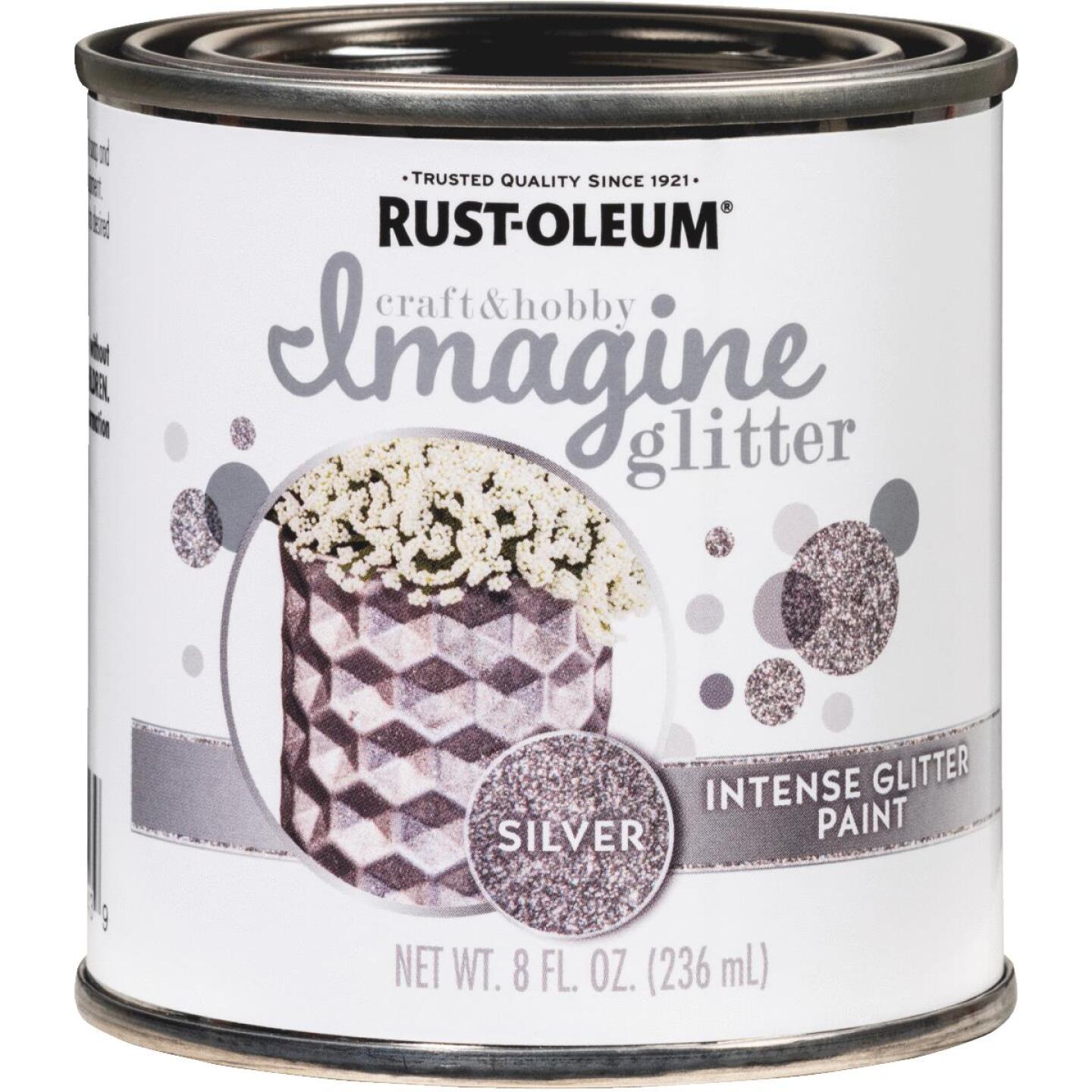Rust-Oleum Imagine Craft & Hobby 8 Oz. Intense Silver Glitter Paint Online now