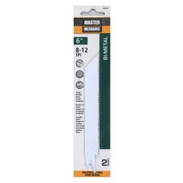 Reciprocating Saw Blades, 2-Pk, 6-Inch, 8/12-TPI, Bi-Metal/Cobalt Supply