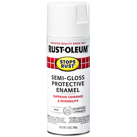 Rust-Oleum® Protective Enamel Spray Paint Semi-Gloss White Hot on Sale