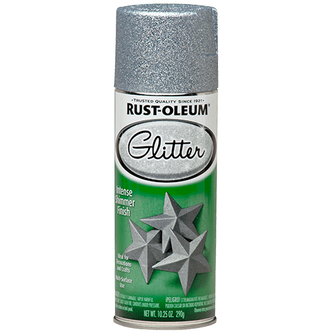 Rust-Oleum® Glitter Spray Paint Silver Fashion