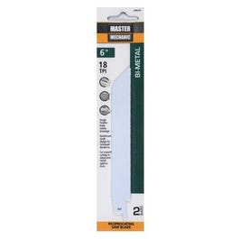Reciprocating Saw Blades, 2-Pk, 6-Inch, 18-TPI, High-Speed Steel Metal-Cutting Fashion