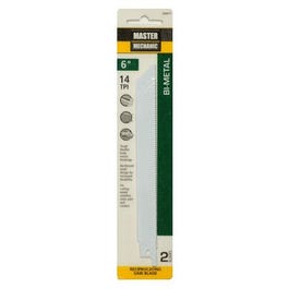 Reciprocating Saw Blades, 2-Pk, 6-Inch, 14-TPI, High-Speed Steel Metal-Cutting Supply