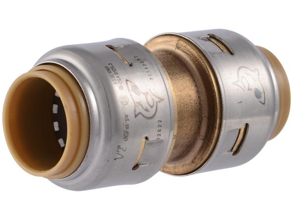 SharkBite Max Brass Push Coupling 1/2 in. x 1/2 in. Fashion
