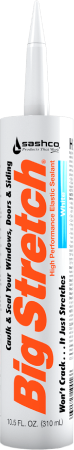 Sashco  100 Percent Acrylic Latex Big Stretch High Performance Caulk, Almond Discount