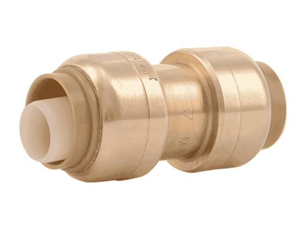 Sharkbite Brass Push Coupling 1/2 in. x 1/2 in. Supply