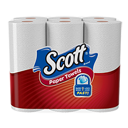 Scott Paper Towels, Choose-A-Sheet Regular Rolls – 68.0 ea x 6 pack on Sale