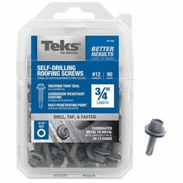 Self-Drilling Roofing Screws, Hex, 3/4-In. x #12, 90-Pk. Sale