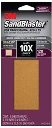 SANDBLASTER 3-2/3 X 9 IN 6PK 120 GRI Sale