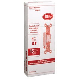 Single Pole Light Almond 15A 120V Grounding Switch on Sale