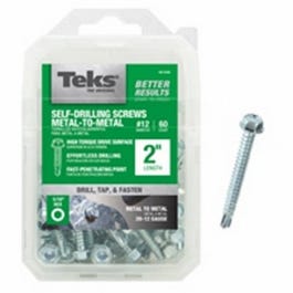 Self-Tapping Screw, Hex, 2-In. x #12, 60-Pk. on Sale