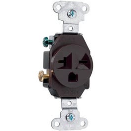 Single Outlet, 2-Pole, 3-Wire Ground, Brown, 20-Amp, 250-Volt Online now