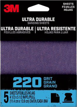 SANDING SHEET 1/4IN 80 GRIT 5PK on Sale