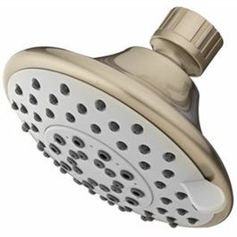 Showerhead, Fixed-Mount, 5-Settings, Brushed Nickel Plastic Online Hot Sale
