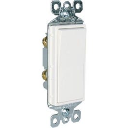 Single Pole Decorator Switch 15A 120/277W White Supply