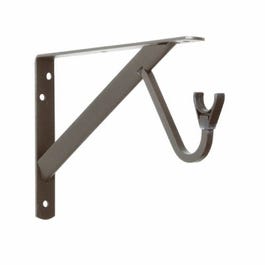 Shelf & Rod Bracket, Bronze, 11.25-In. Sale