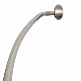 Shower Rod, Curved, Adjustable, Brushed Nickel Online Sale