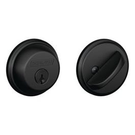 Single Cylinder Deadbolt, Matte Black Hot on Sale