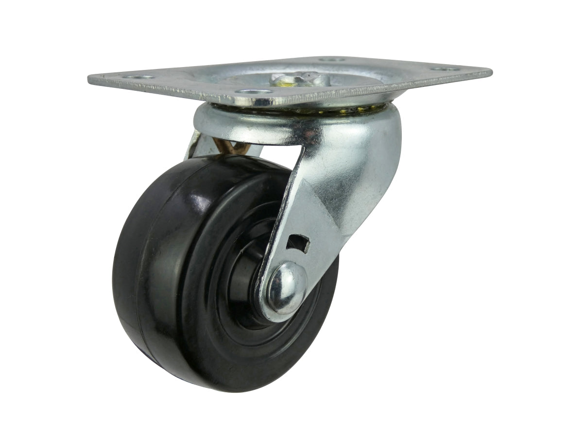 Shepherd Hardware 2-1/2-Inch Soft Rubber Swivel Plate Caster, 100-lb Load Capacity Hot on Sale