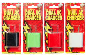 Service Tool Dual AC Wall Charger 2.1/1amp – Green Online