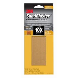 Sandblaster Sandpaper, 3-2/3-In. x 9-In., 320 Grit, 6-Pk Fashion