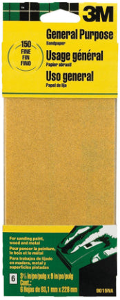 SANDPAPER COARSE CUT 60 GRIT 6/PK Sale