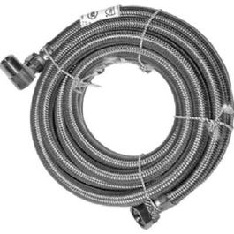 Stainless Steel Dishwasher Connector, 3/8-In. x 3/8-In. x 48-In. Supply