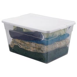 Storage Box, Clear, 56-Qt. Sale
