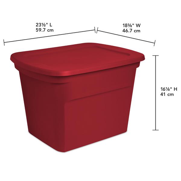 Sterilite 1731  18 Gal. Tote (Rocket Red) Hot on Sale