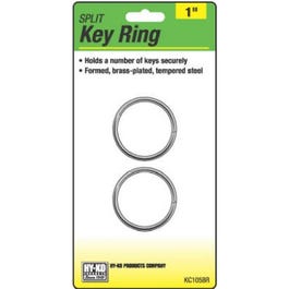 Split Key Ring, Brass-Plated, 1-In., 2-Pk. Online now