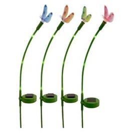 Solar LED Fiber Optic Stake Light, Color-Changing Dragonfly Online