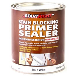 Stain-Blocking Primer Sealer, Oil-Base, White, 1-Qt. Hot on Sale