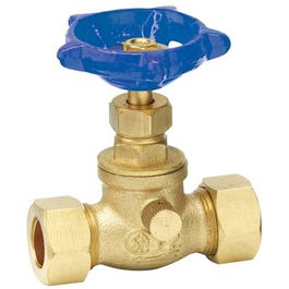 Stop Valve Plus Drain Cap, Lead-Free Brass, 1/2-In. Compression Online Hot Sale