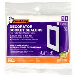 Switch Plate Sealer, White, 8-Pk. Discount