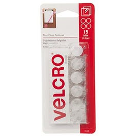 Thin Clear Fasteners, 5/8-In. Coins, 15-Ct. Online now