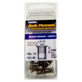 Threaded Insert, 8-32 Steel Online now
